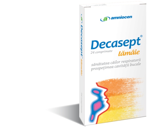 Decasept lamaie, 24 comprimate, Amniocen