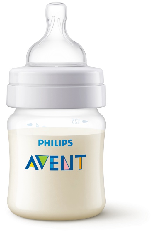 Biberon anti-colici Philips Avent, 0 luni+, 125 ml, SCY100/01, Philips