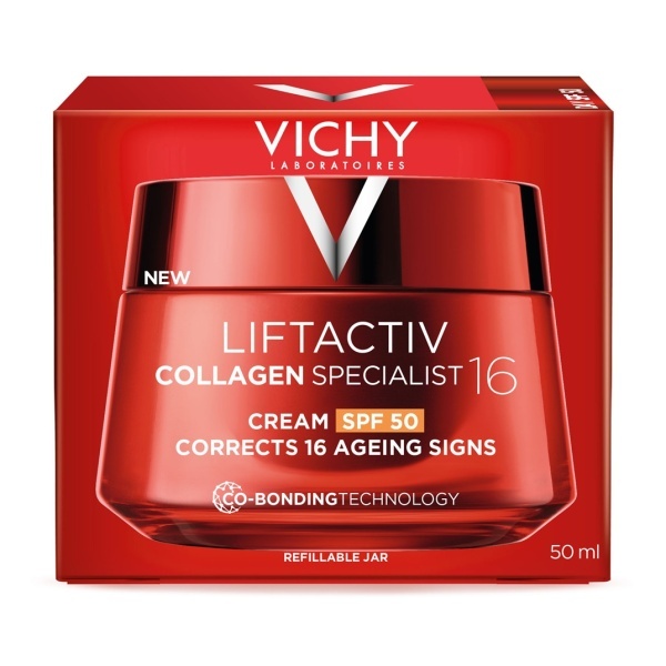 Crema antirid de zi cu SPF 50 Liftactiv Collagen Specialist 16, 50 ml, Vichy