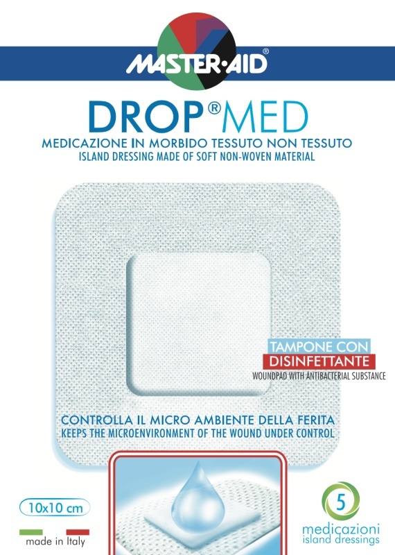 Pansament postoperator Drop Med, 10 x 10 cm, 5 bucati, Pietrasanta Pharma