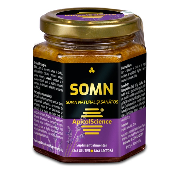 Somn – Susține Relaxarea și Îmbunătățește Calitatea Somnului, 200 ml ApicolScience