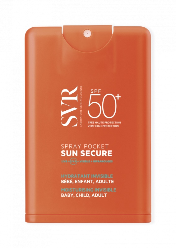 Spray de buzunar cu SPF50+ Sun Secure, 20 ml, Svr