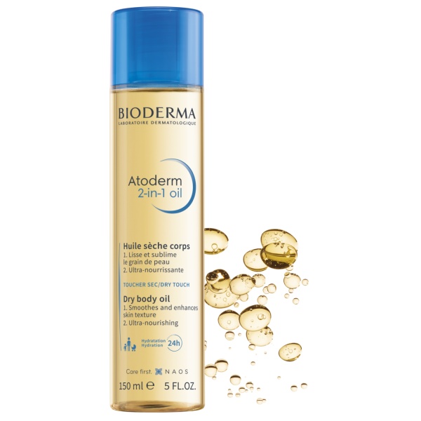 Ulei uscat de corp 2 in 1 Atoderm, 150 ml, Bioderma