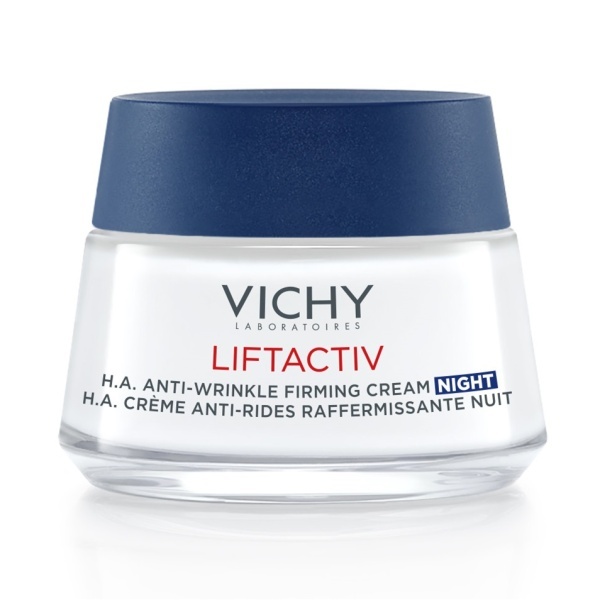 Crema antirid si fermitate de noapte pentru toate tipurile de ten Liftactiv HA, 50 ml, Vichy