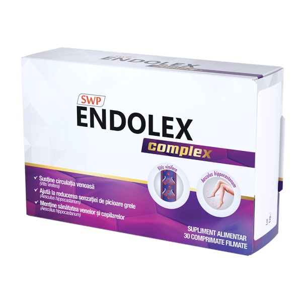 Endolex Complex, 30 comprimate filmate, Sun Wave Pharma