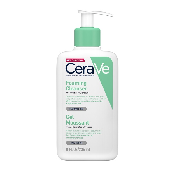 Gel de curatare spumant pentru piele normal si grasa, 236 ml, CeraVe