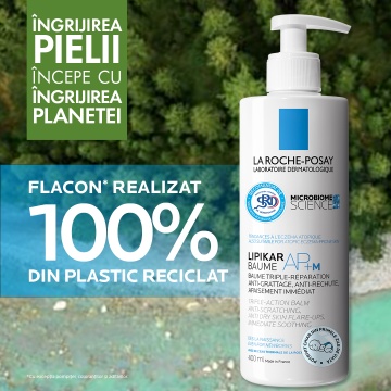 Balsam reparator si calmant pentru pielea foarte uscata cu tendinta atopica Lipikar Baume AP+M, 400 ml, La Roche-Posay - Img 2