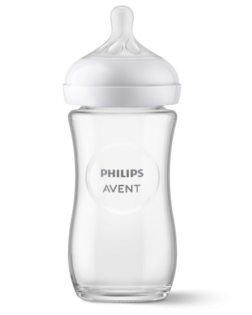 Biberon din sticla Philips Avent Natural Response, 1 luna +, 240 ml, SCY933/01, Philips - Img 4