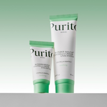 Crema de fata mini Wonder Releaf Centella Cream Unscented, 15ml, Purito - Img 3