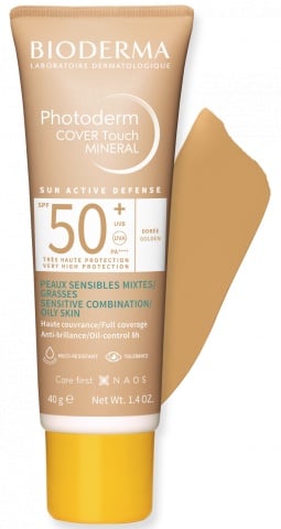 Fluid Cover Touch cu SPF50+ auriu Photoderm, 40g, Bioderma - Img 1