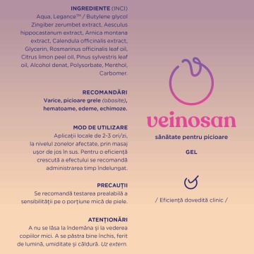 Gel Veinosan, 150 ml, Faunus Plant - Img 4