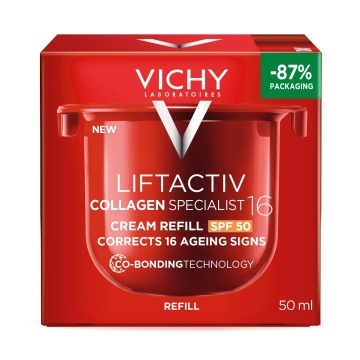 Rezerva Crema Antirid De Zi Cu Spf 50 Liftactiv Collagen Specialist 16, 50 Ml, Vichy - Img 1