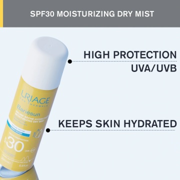 Spray uscat pentru protectie solara cu SPF 30 Bariesun, 200 ml, Uriage - Img 3