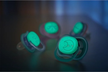Suzete ultra air cu buton fosforescent Philips Avent, 6-18 luni, 2 bucati, SCF376/13, Philips - Img 2