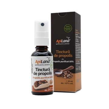 Tinctura De Propolis Purificat 95% Cu Pulverizator, 30 Ml, Apiland - Img 1