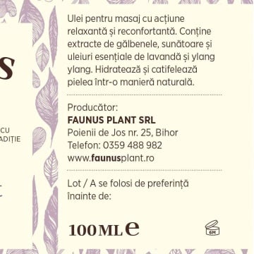 Ulei pentru masaj relaxant, 100 ml, Faunus Plant - Img 6