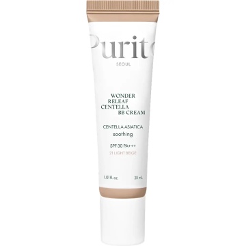 BB Cream cu SPF30 PA+++ Wonder Releaf Centella 21 Light Beige, 30ml, Purito