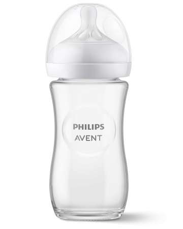 Biberon din sticla Philips Avent Natural Response, 1 luna +, 240 ml, SCY933/01, Philips - Img 5