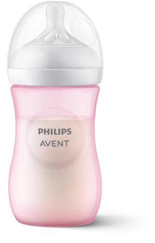 Biberon Philips Avent Natural Response, 1 luna +, roz, 260 ml, SCY903/11, Philips - Img 2