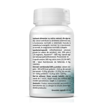 Calciu Marin, 60 capsule, Zenyth - Img 2