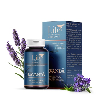 Lavanda Capsule cu Uleiuri Esentiale, 30cps, Bionovativ Life