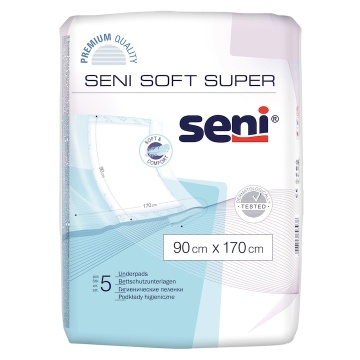 Protectii pentru pat Soft Super 90cm x 170cm,Aleze 5 bucati, Seni - Img 1