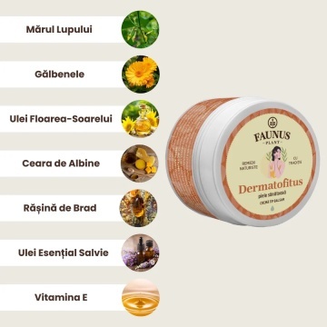 Crema tip balsam Dermatofitus, 50 ml, Faunus - Img 2