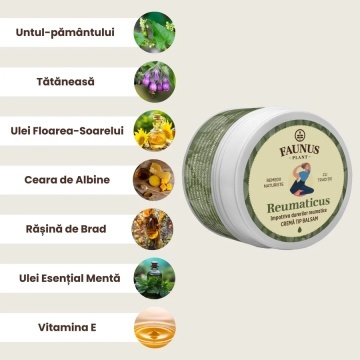 Crema tip balsam Reumaticus, 50 ml, Faunus Plant - Img 2