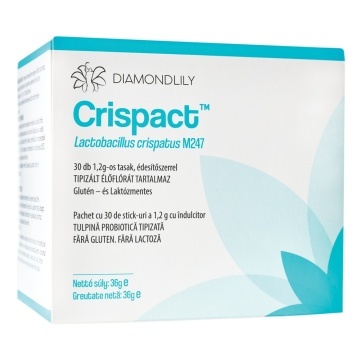 Prebiotic pentru flora vaginala Crispact, 30 plicuri, Adexilis - Img 1