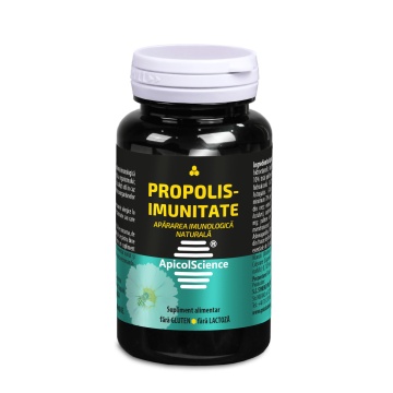 Propolis pentru imunitate, 60 capsule, Apicolscience