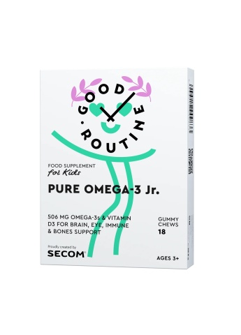 Pure Omega-3 Jr, 18 jeleuri, Secom