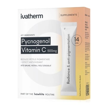 Pycnogenol si Vitamina C 500 mg, 14 plicuri, Ivatherm - Img 1