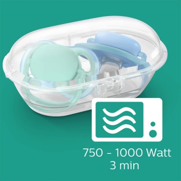 Suzete ultra air cu buton fosforescent Philips Avent, 6-18 luni, 2 bucati, SCF376/13, Philips - Img 4