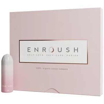 Tampoane bumbac organic Mini, 16 bucati, Enroush - Img 1