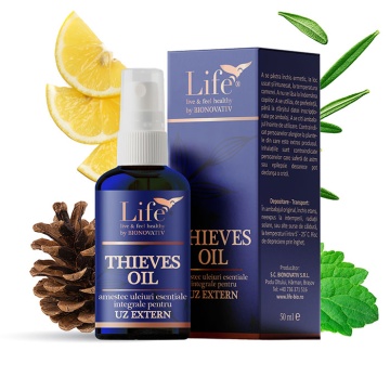 Thieves Oil combinație de uleiuri esențiale, 50 ml, Bionovativ Life