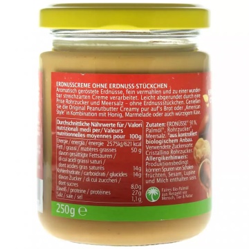 Unt de arahide cremos bio Rapunzel, 250g - Img 4