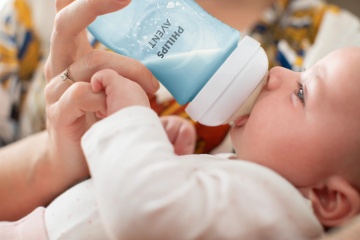 Biberon Philips Avent Natural Response, +1 luna, Bleu, 260 ml, SCY903/21, Philips - Img 3