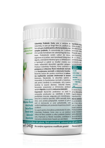 Colon Help Probiotic Forte, 240 g, Zenyth - Img 2