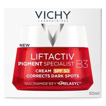 Crema de zi antirid cu niacinamida si SPF 50 Liftactiv B3, 50 ml, Vichy - Img 2