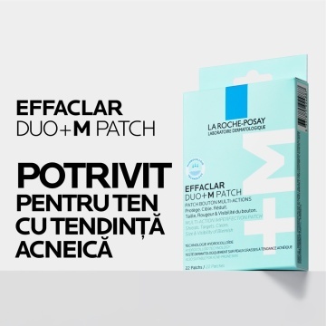 Plasturi pentru cosuri Effaclar Duo +M Patch, 22 bucati, La Roche-Posay - Img 4