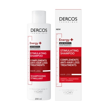 Sampon energizant impotriva caderii parului cu Aminexil Dercos, 200 ml, Vichy - Img 1