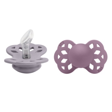 Suzeta 0luni+ Infinity tetina silicon anatomica fossil grey-mauve 165111, 2buc, Bibs - Img 1