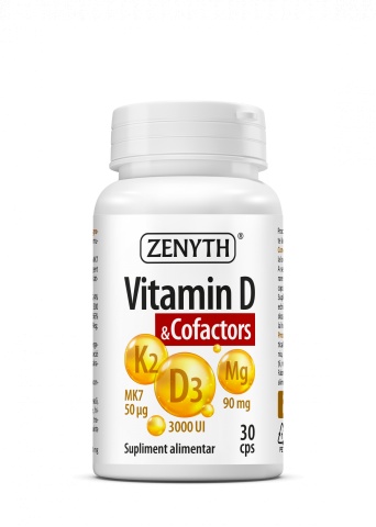 Vitamina D & Cofactors, 30 capsule, Zenyth