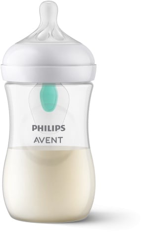 Biberon Philips Avent Natural Response cu dispozitiv anticolici AirFree+, 1 luna+, 260 ml, SCY673/01, Philips - Img 1