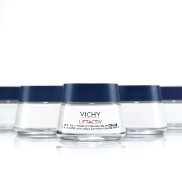 Crema antirid si fermitate de noapte pentru toate tipurile de ten Liftactiv HA, 50 ml, Vichy - Img 7