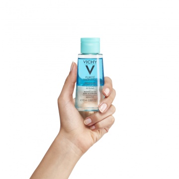 Demachiant bifazic pentru ochi sensibili Purete Thermale, 100 ml, Vichy - Img 1