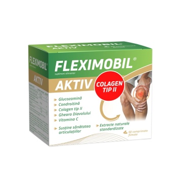 Fleximobil Aktiv, 60 comprimate filmate, Fiterman Pharma