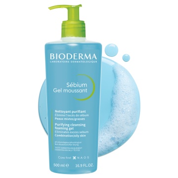 Gel spumant Sebium, 500 ml, Bioderma - Img 1