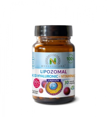 Lipozomal Acid Hyaluronic + Vit C, 30 capsule vegetale, Hypernatura - Img 1