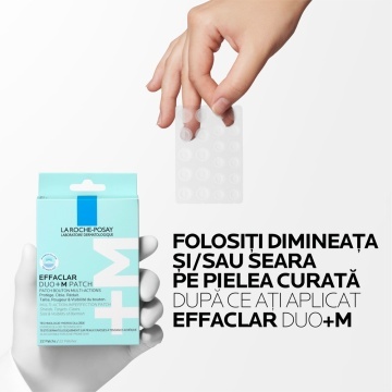 Plasturi pentru cosuri Effaclar Duo +M Patch, 22 bucati, La Roche-Posay - Img 5